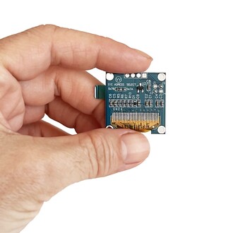 0.96" Mavi Yeşil Dual Color OLED LCD Ekran I2C IIC Communication Display - Thumbnail