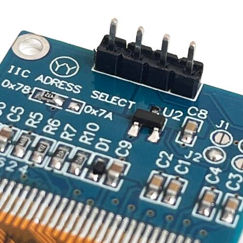 0.96" Mavi Yeşil Dual Color OLED LCD Ekran I2C IIC Communication Display