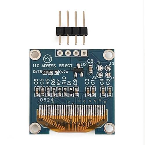 0.96" Mavi Yeşil Dual Color OLED LCD Ekran I2C IIC Communication Display - 3