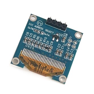0.96" Mavi Yeşil Dual Color OLED LCD Ekran I2C IIC Communication Display - 6
