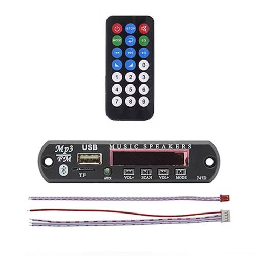 12V Kayıpsız Bluetooth 5.0 MP3 Decoder Board WAV+WMA+MP3 Super APE - 8