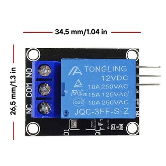 12V Röle Modülü KY-019 1-way - Thumbnail