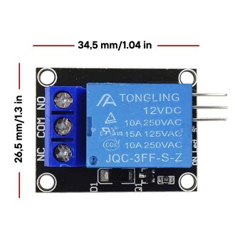 12V Röle Modülü KY-019 1-way - 4