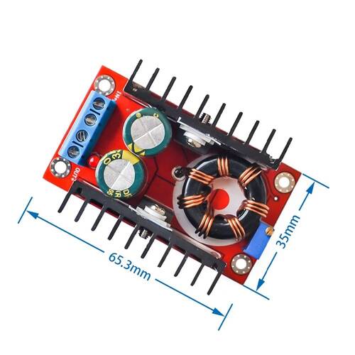 150W Boost Modül DC-DC Araç Laptop Mobil Powerbank 10-32V ila 12-35V Ayarlanabilir