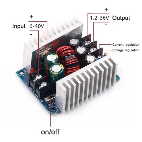 20A Senkron Doğrultucu Step-Down Sabit Akım Voltaj LED Sürücü 300W