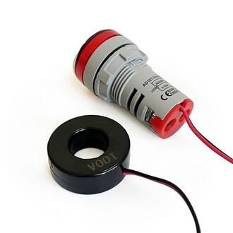 2'li Volt Amper Ölçüm 22MM AC60-500V 100A Kırmızı - Thumbnail