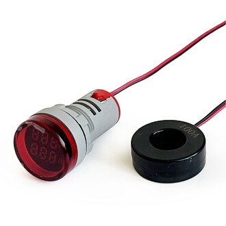2'li Volt Amper Ölçüm 22MM AC60-500V 100A Kırmızı - Thumbnail