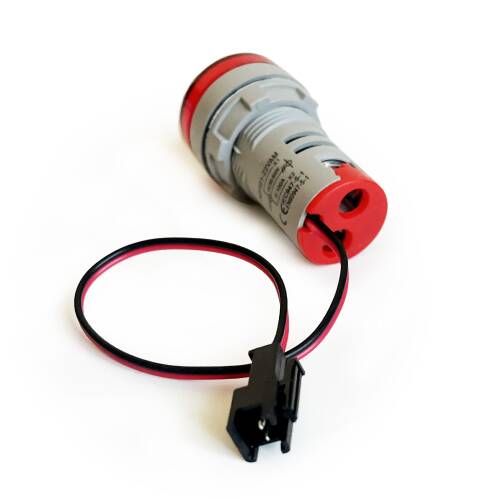 2'li Volt Amper Ölçüm 22MM AC60-500V 100A Kırmızı - 7