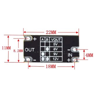 3.7V ila 12V Mini DC-DC Boost Modül 5V/8V/9V/12V Output Lityum Pil Boost - 4