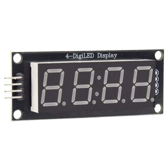 Aek-Tech - 4 Basamaklı LED Gösterge Modülü 7-segment TM1637