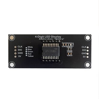4 Basamaklı LED Gösterge Modülü 7-segment TM1637 - Thumbnail