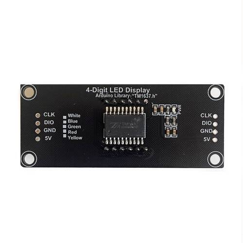 4 Basamaklı LED Gösterge Modülü 7-segment TM1637