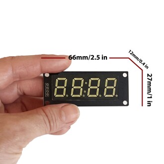4 Basamaklı LED Gösterge Modülü 7-segment TM1637 - 4