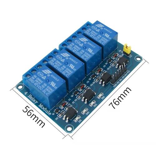 4 Yönlü Röle Optocoupler Gösterge Işıklı Output 12V