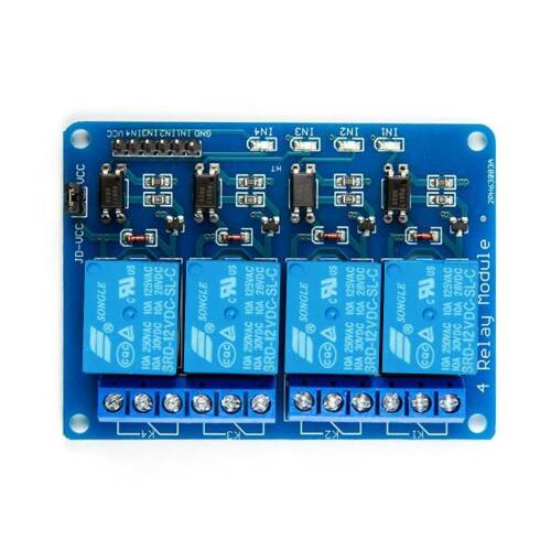 4 Yönlü Röle Optocoupler Gösterge Işıklı Output 12V - 7