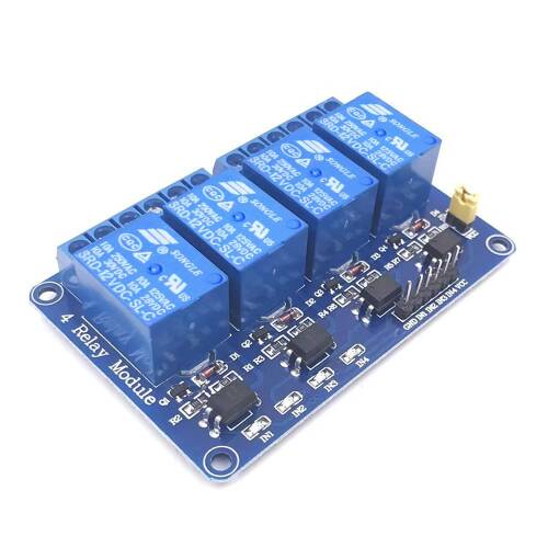 4 Yönlü Röle Optocoupler Gösterge Işıklı Output 12V - 8