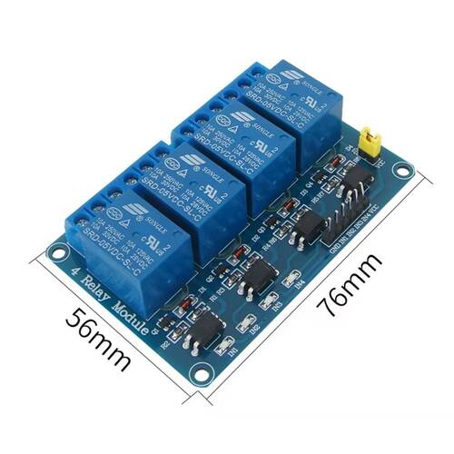 4 Yönlü Röle Optocoupler Gösterge Işıklı Output 5V