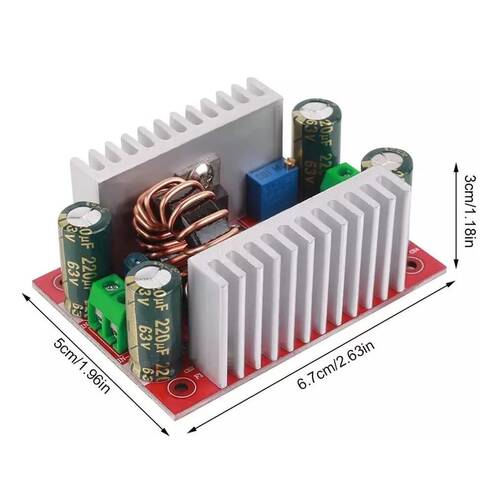 400W DC-DC Yüksek Güç Sabit Akım Voltaj Boost LED Sürücü Modül