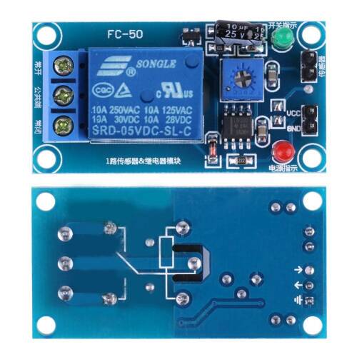 5V Toprak Nem Sensör Rölesi Ayarlı Nem Otomatil Sulama Ayar Kartı - 8