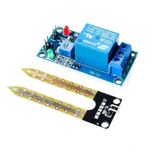 5V Toprak Nem Sensör Rölesi Ayarlı Nem Otomatil Sulama Ayar Kartı - 9