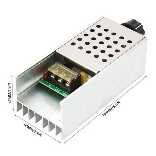 6000W Yüksek Güç Elektronik Voltaj Regülatör Modülü Hız Sıcaklık Kontrol Koruyuculu - 4