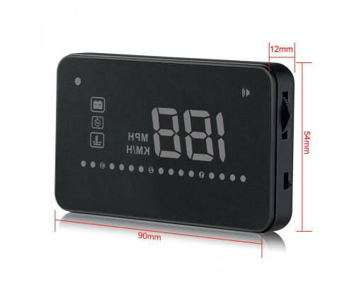 A-200 HUD Cama Yansıyan OBD2 Araç İçi Gösterge - 4