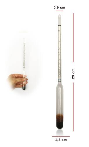 ACHEM 0-100 Etil Alkol Alkolmetresi Uzun Form - 3