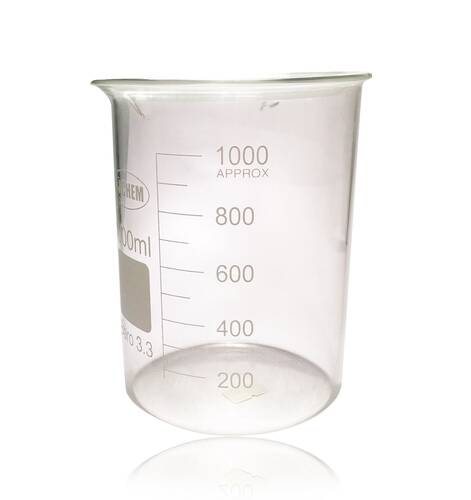 ACHEM 1000ml Glass Beaker Short Form - 2