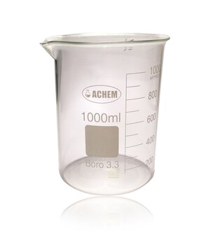 Achem - ACHEM 1000ml Cam Beher Kısa Form