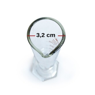 ACHEM 100ml Cam Mezür Uzun Form Kırmızı Skala - 4