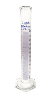Achem - ACHEM 250ml Cam Mezür Uzun Form Mavi Skala
