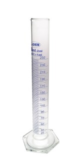 ACHEM 250ml Cam Mezür Uzun Form Mavi Skala - 2