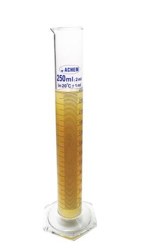 ACHEM 250ml Cam Mezür Uzun Form Mavi Skala - 3