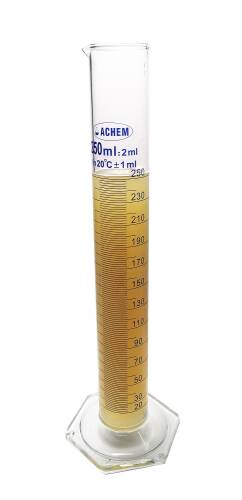 ACHEM 250ml Cam Mezür Uzun Form Mavi Skala - 4