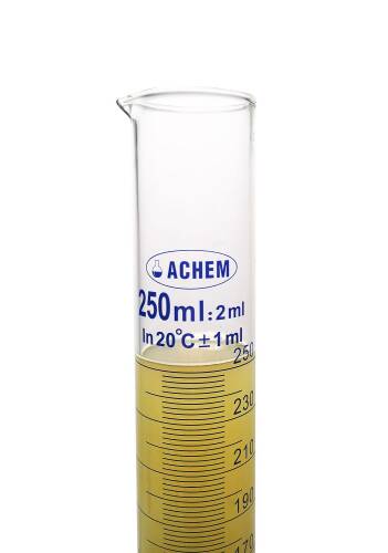 ACHEM 250ml Cam Mezür Uzun Form Mavi Skala - 8
