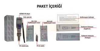 ADWA AD12 Ph Ölçer Ph Metre Sıvı Süt Akvaryum - 8
