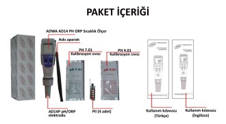 ADWA AD14 PH ORP Sıcaklık Ölçer Taşınabilir - 8