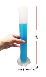 AEK-Tech 0-100 Uzun Form Alkolmetre, 250ml Mezür ve WT-1 Dijital Termometre Seti - 3