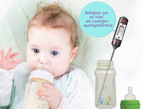 AEK-Tech 0-100 Uzun Form Alkolmetre, 250ml Mezür ve WT-1 Dijital Termometre Seti - 7