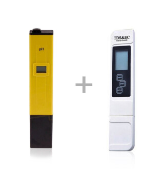 AEK-Tech 0-14 PH Meter and TDS 0-9990 ppm Conductivity Meter Set