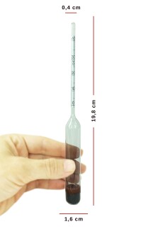 AEK-Tech 0-40 Etil Alkol Alkolmetre ve 100ml Plastik Mezür Seti - 2