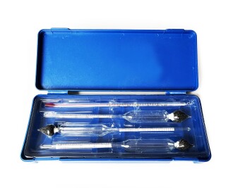 AEK-Tech 3'lü Set Termometreli Alkolmetre 0-40-70-100 - 2