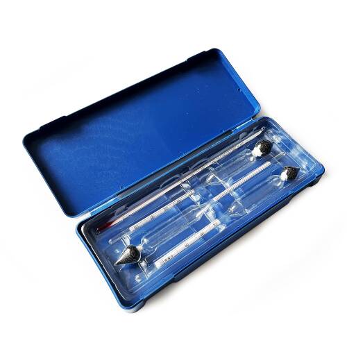 AEK-Tech 3'lü Set Termometreli Alkolmetre 0-40-70-100 - 3