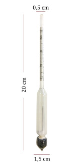 AEK-Tech 3'lü Set Termometreli Alkolmetre 0-40-70-100 - 6