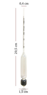 AEK-Tech 3'lü Set Termometreli Alkolmetre 0-40-70-100 - 7