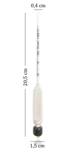 AEK-Tech 3'lü Set Termometreli Alkolmetre 0-40-70-100 - 7