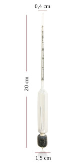 AEK-Tech 3'lü Set Termometreli Alkolmetre 0-40-70-100 - 8
