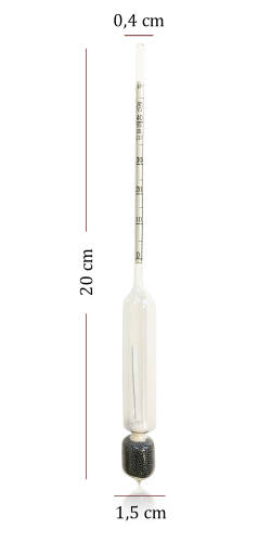 AEK-Tech 3'lü Set Termometreli Alkolmetre 0-40-70-100 - 8
