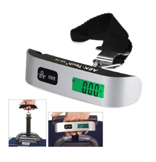 AEK-Tech 50kg Askılı El Bagaj Seyahat Tartısı Terazi Işıklı - 2