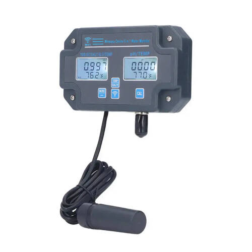 AEK-tech 6'sı Birarada WiFi Su Kalitesi Test Ölçüm Cihazı PH/EC/TDS/SALT/G.S/ Temp - 10